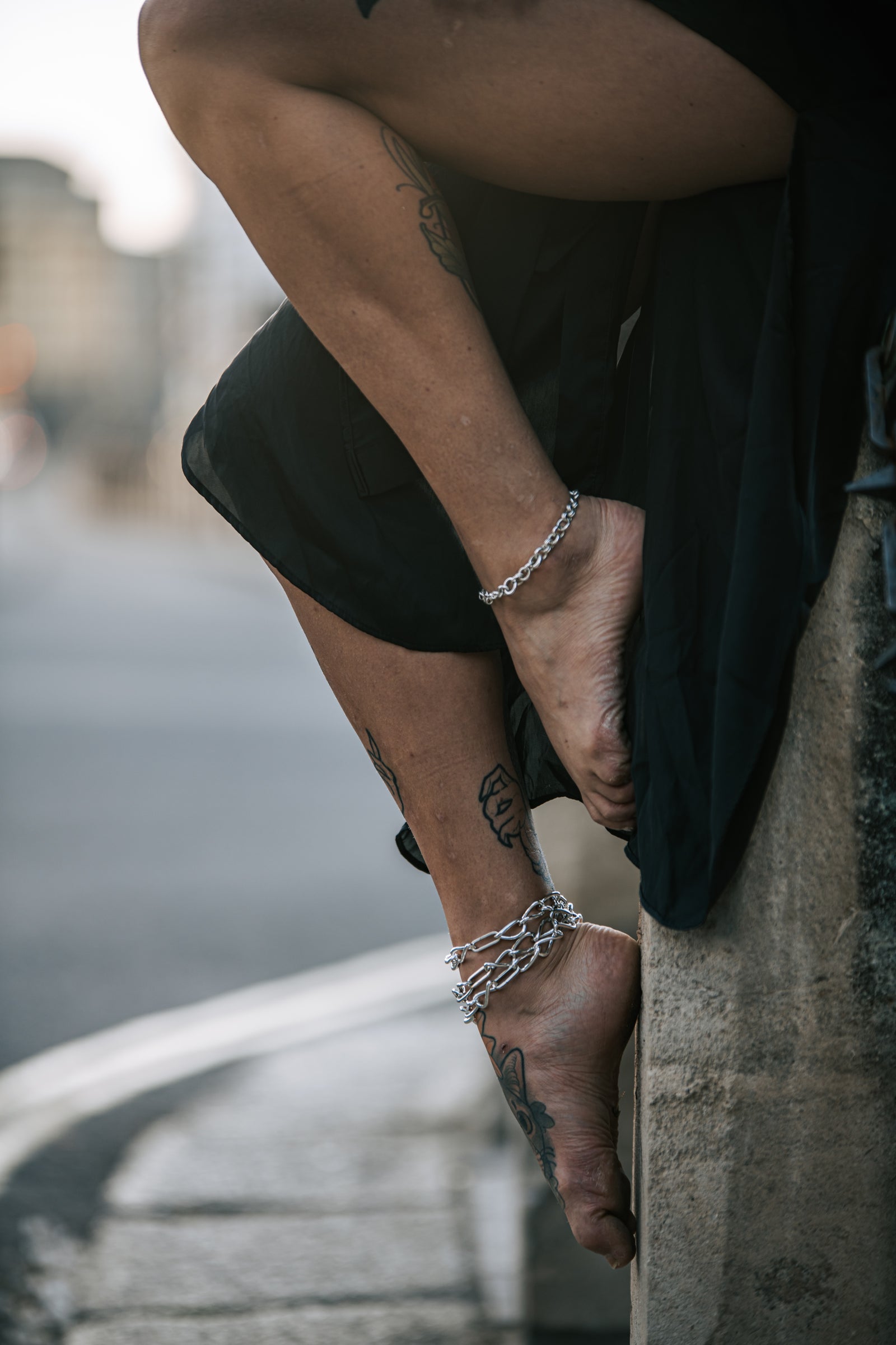 Annabel B Infinity Ankle - handmade ankle chain, view 4