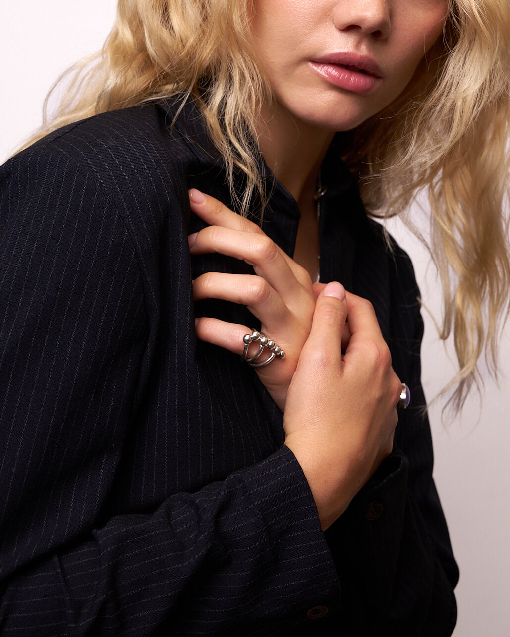 6 Lines Ring in sterling silver