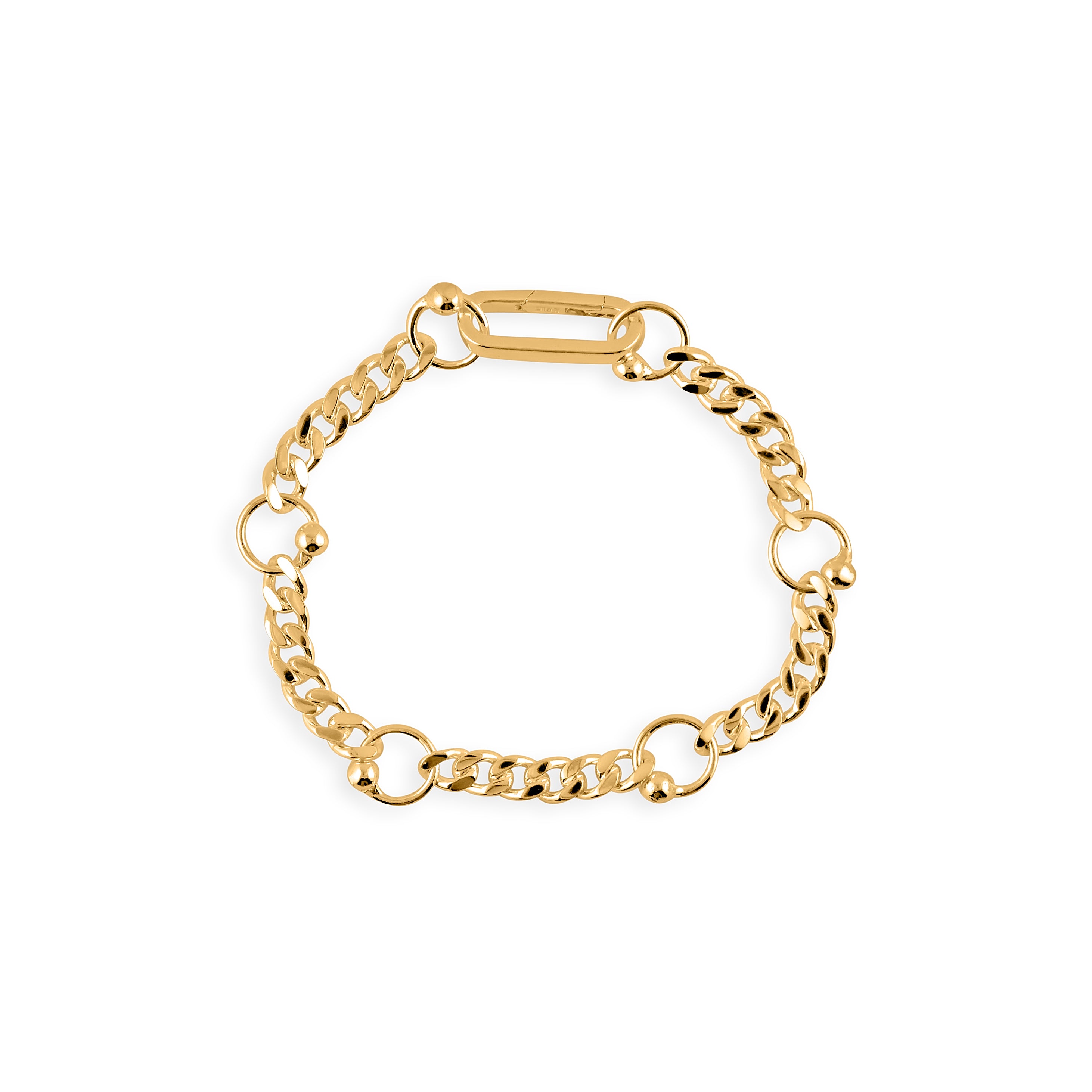 Pierced Chain Bracelet