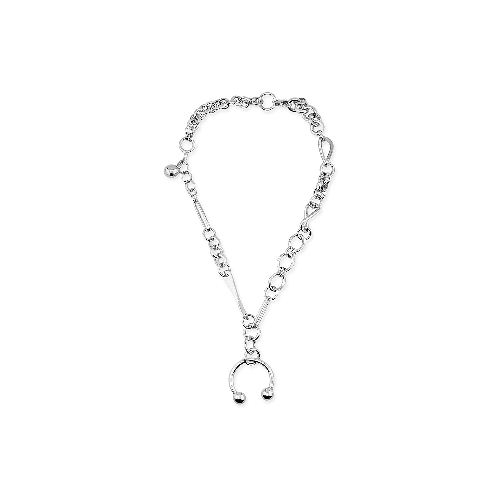 Random Hook Up  Pierced Necklace