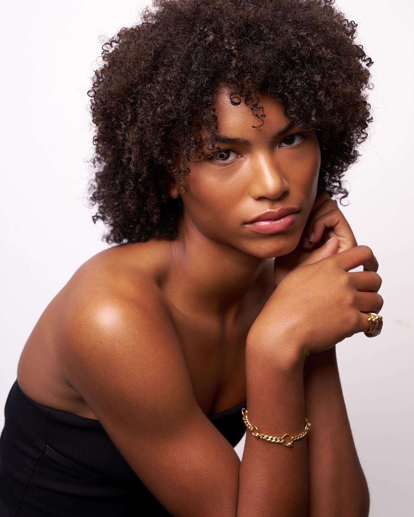 Pierced Chain Bracelet in gold vermeil