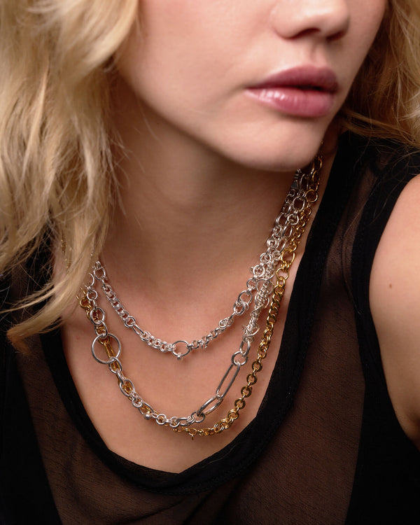 Stacked Random Hook Up Necklaces|all