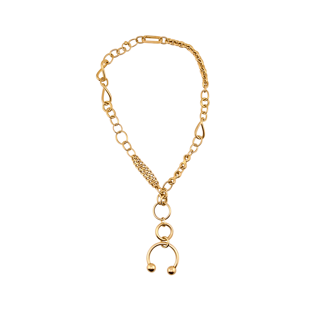 Random Hook Up Pierced Necklace