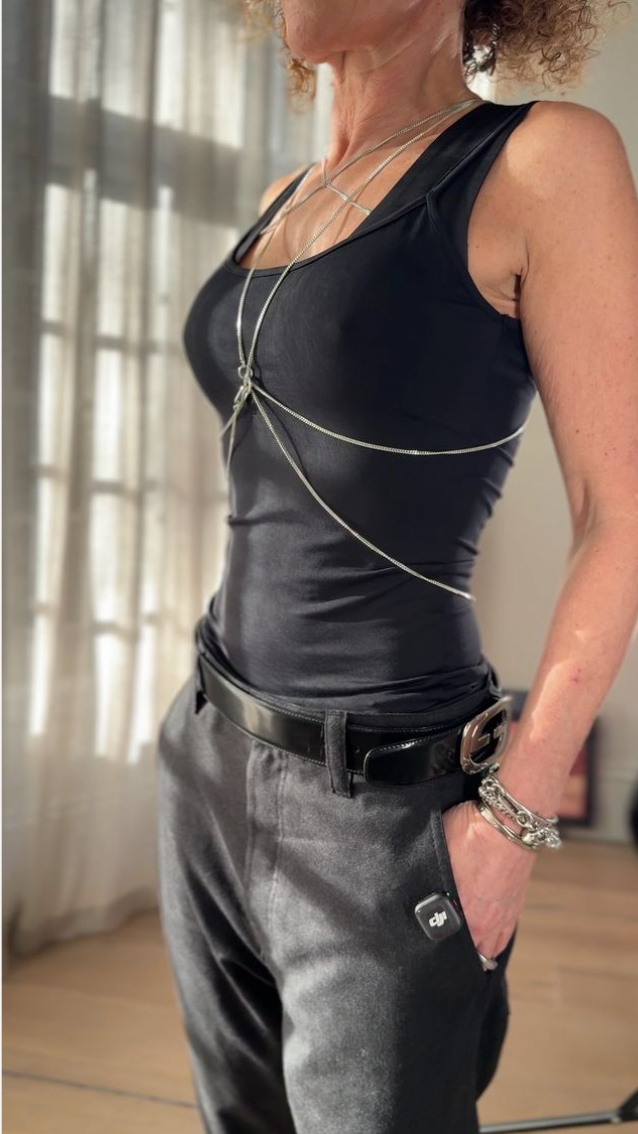 Annabel B Simply Starred Body Chain - handmade in London, view 5