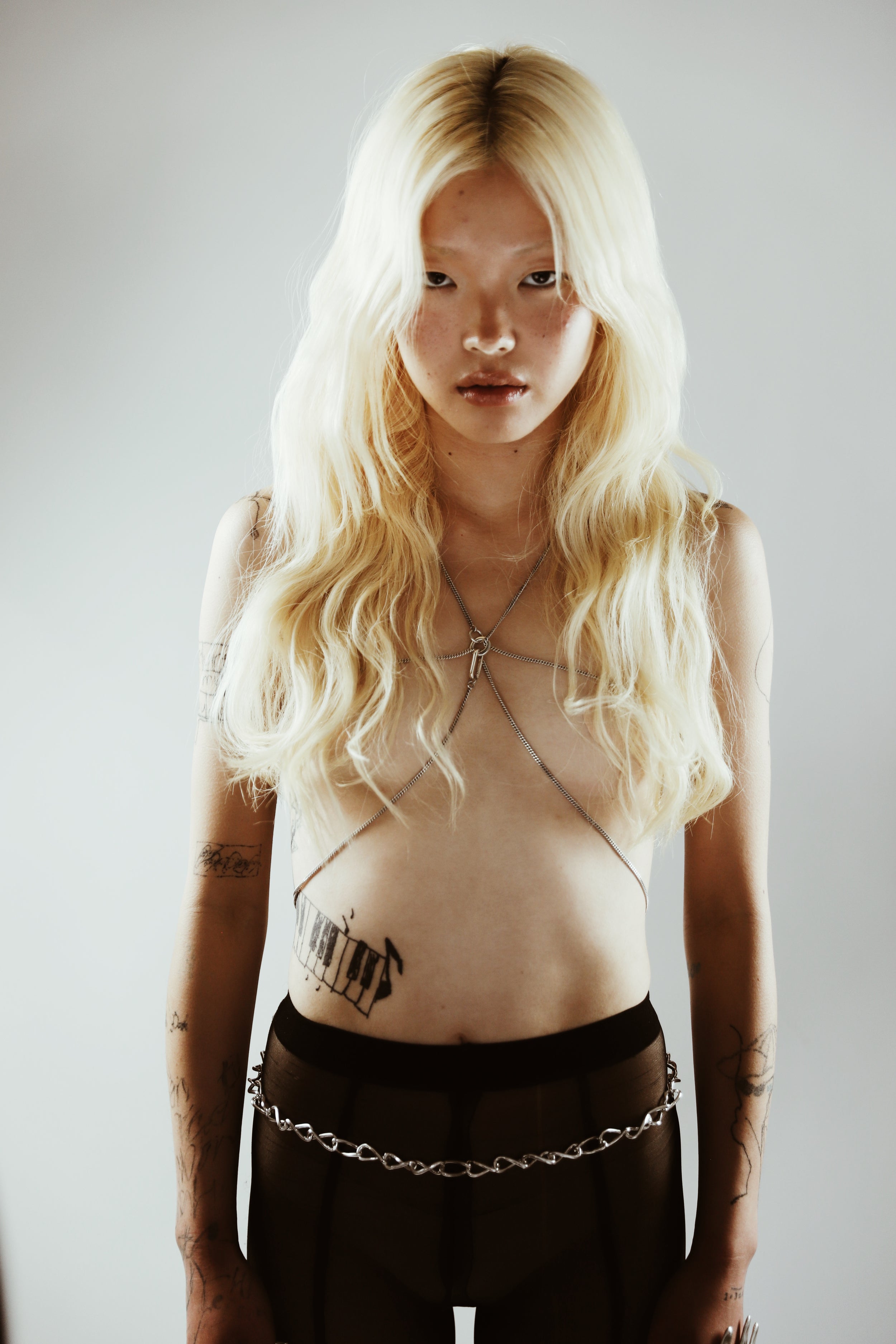 Annabel B Simply Starred Body Chain - handmade in London, view 2
